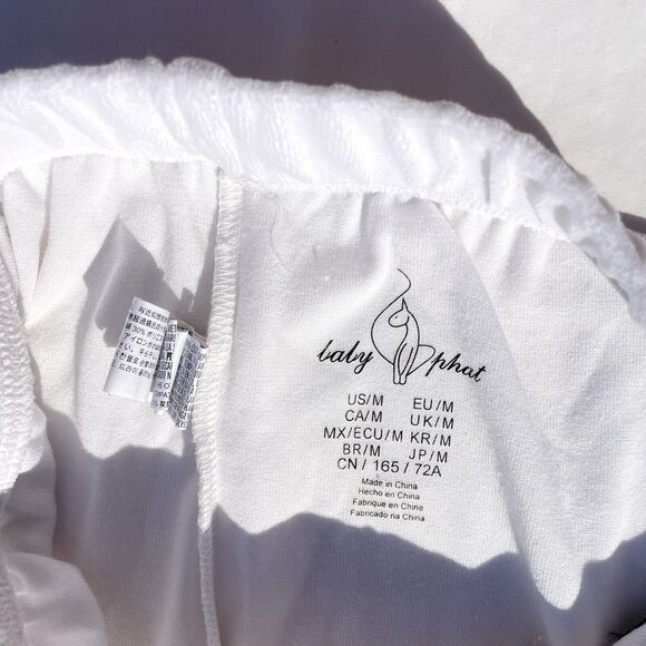 Vintage Y2K Baby Phat Velour Pants Womens Medium White Drawstring Lounge - Picture 5 of 6